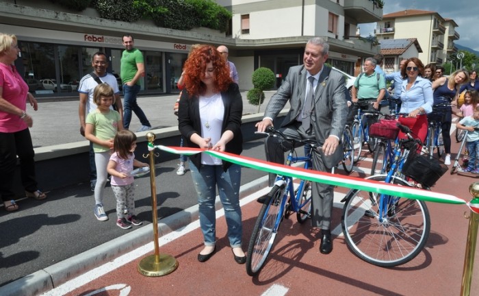 pista ciclabile via Roma_inaugurazione 11.06.2016